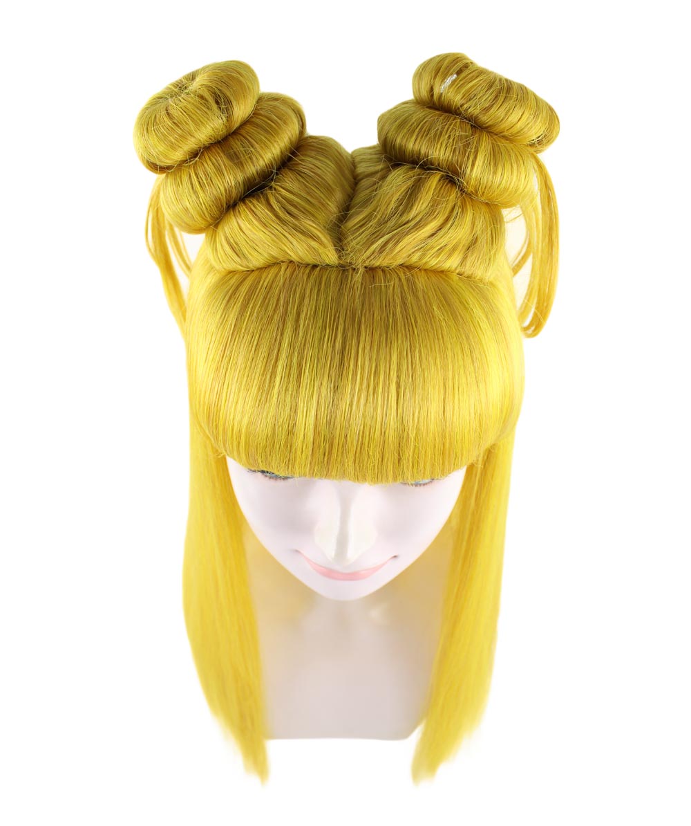 Wigs2you ハロウィン パーティー プレミアム レディース H-1218 快適なフィット感のゴールド アジアン プリンセス ウィッグ