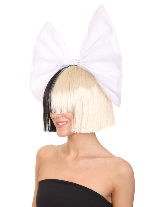 爆発音をもつ白黒の割れた染料ボブ|複数の色&スタイル・オプション| HPO H-519