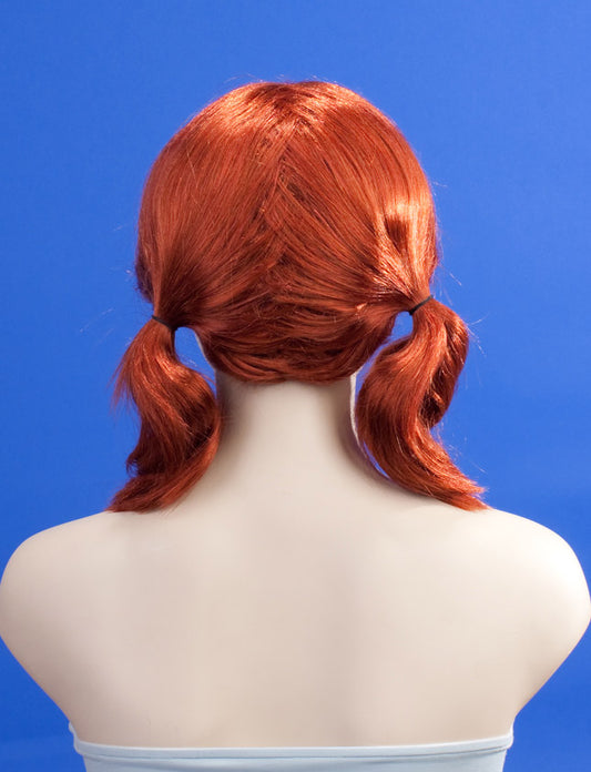 レディースファッション W-724 ミディアム C-サーモン コスプレヒートスタイラブルウィッグ