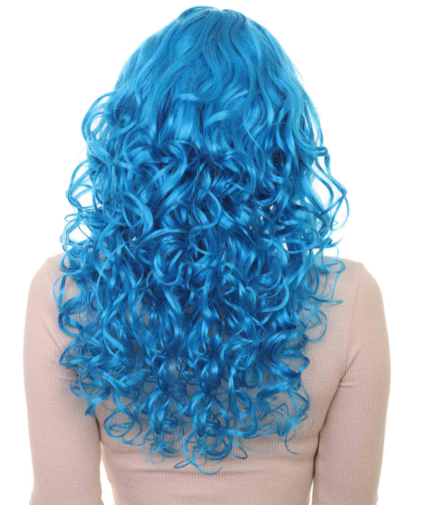 Wigs2you ハロウィンパーティープレミアムレディース H-1027 着用しやすい ベラウィッグ ネオンブルー色