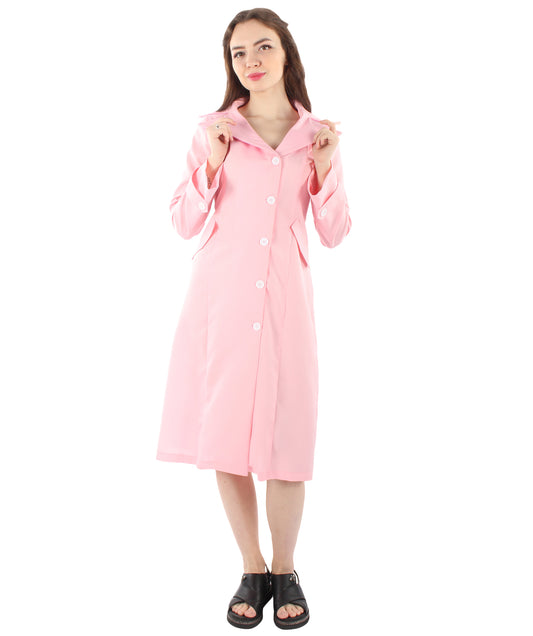 女性用 JCP-061_1 アンチヴィラン スパイ トレンチコート プレミアム ハロウィン ピンク コスプレ コスチューム