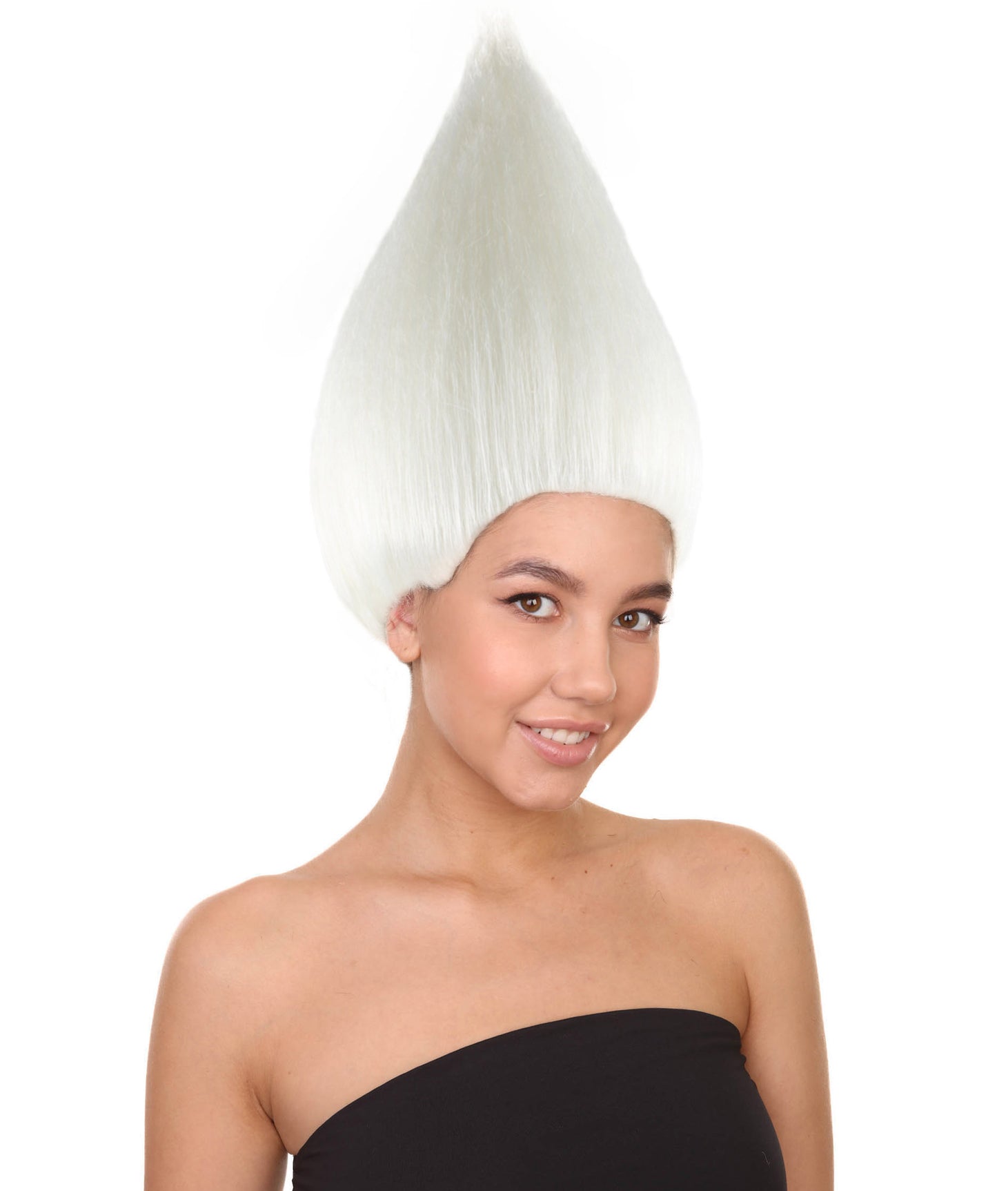 Wigs2you ハロウィンパーティープレミアム H-1787 華やかに見える女性用コスプレウィッグ ホワイトトロールズスタイル
