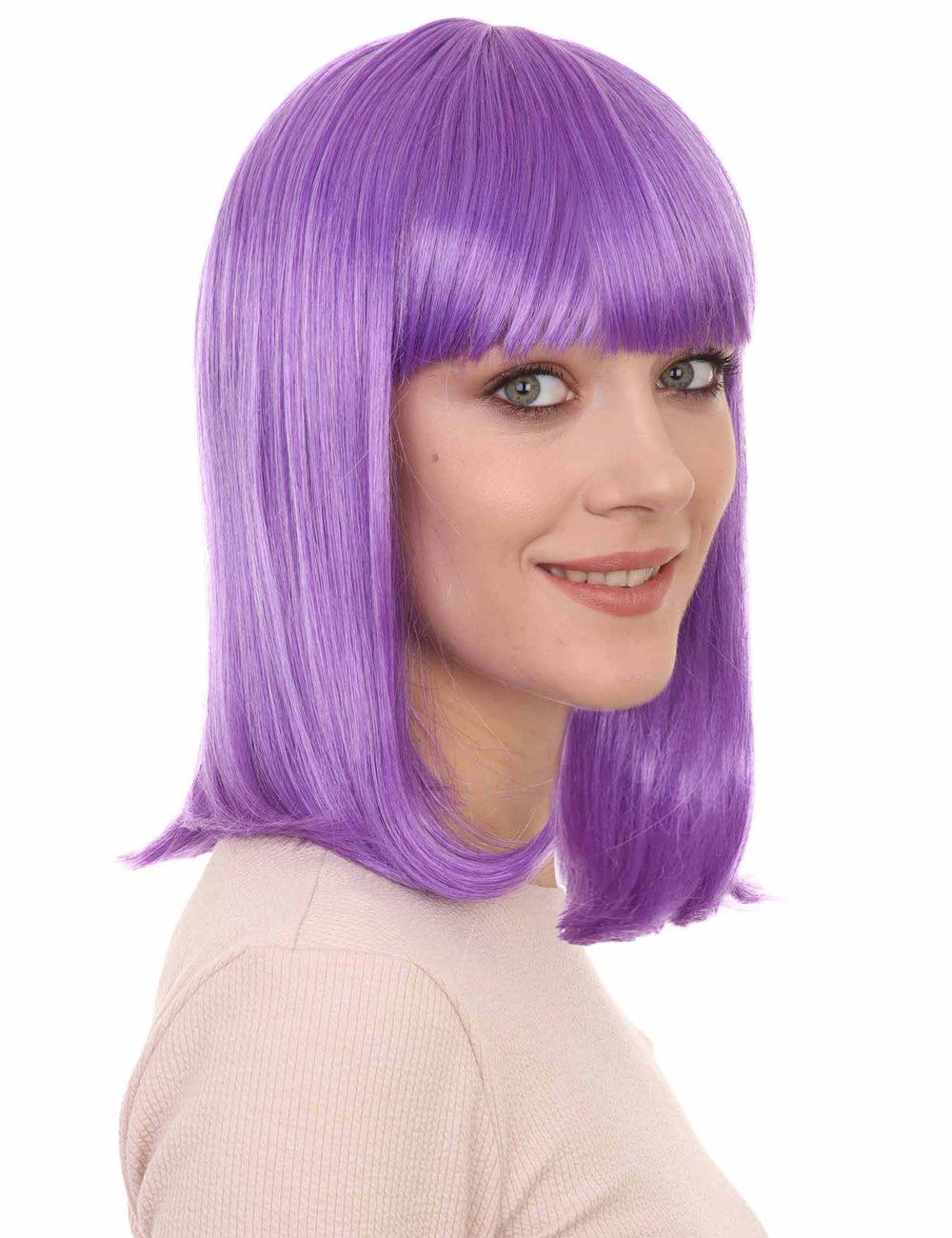 Wigs2you ハロウィンパーティー プレミアム レディース H-660 パープルボブウィッグ
