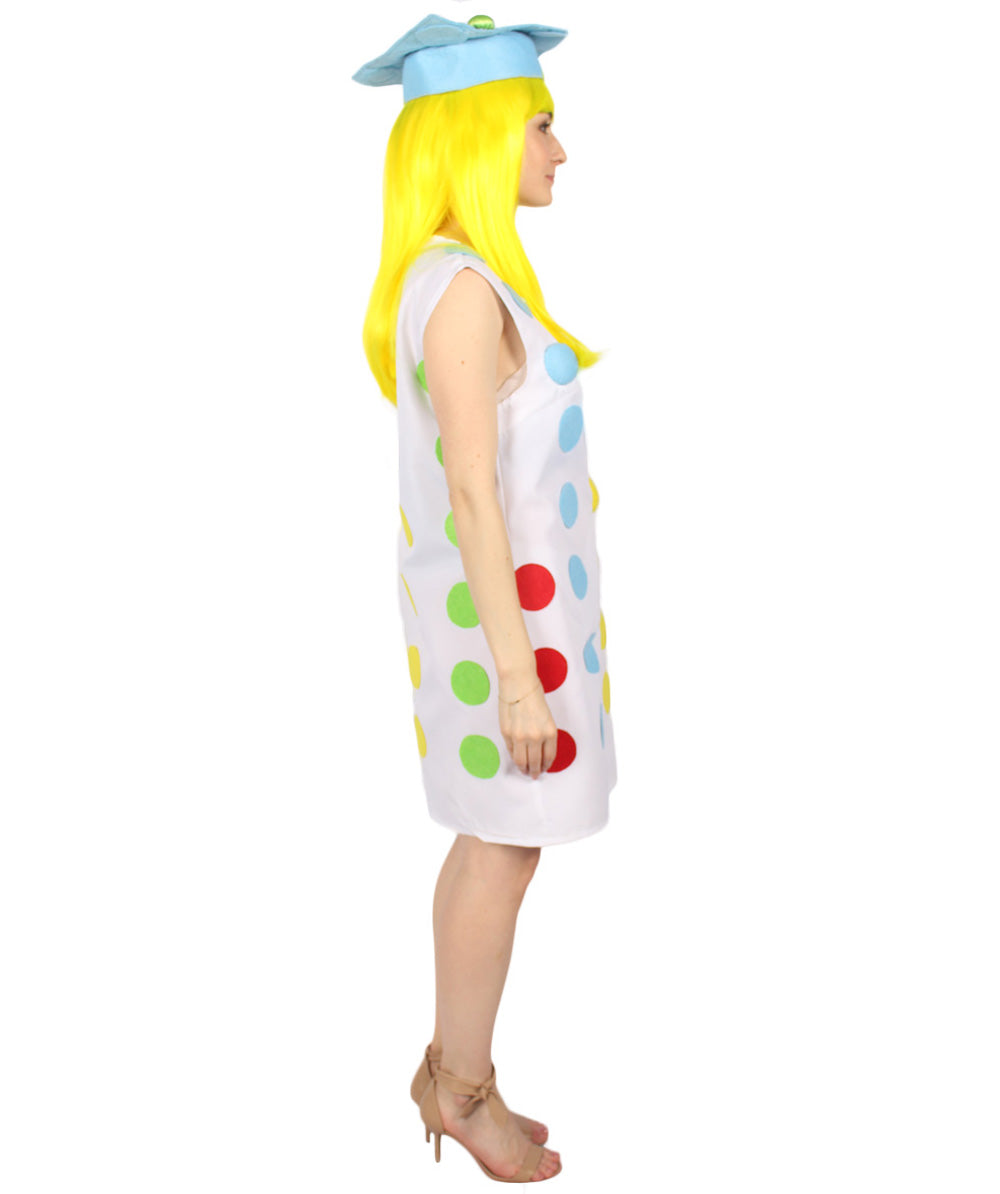 女性 JCO-453 の3Dカラフルボールコスチューム マルチカラーコスプレコスチューム