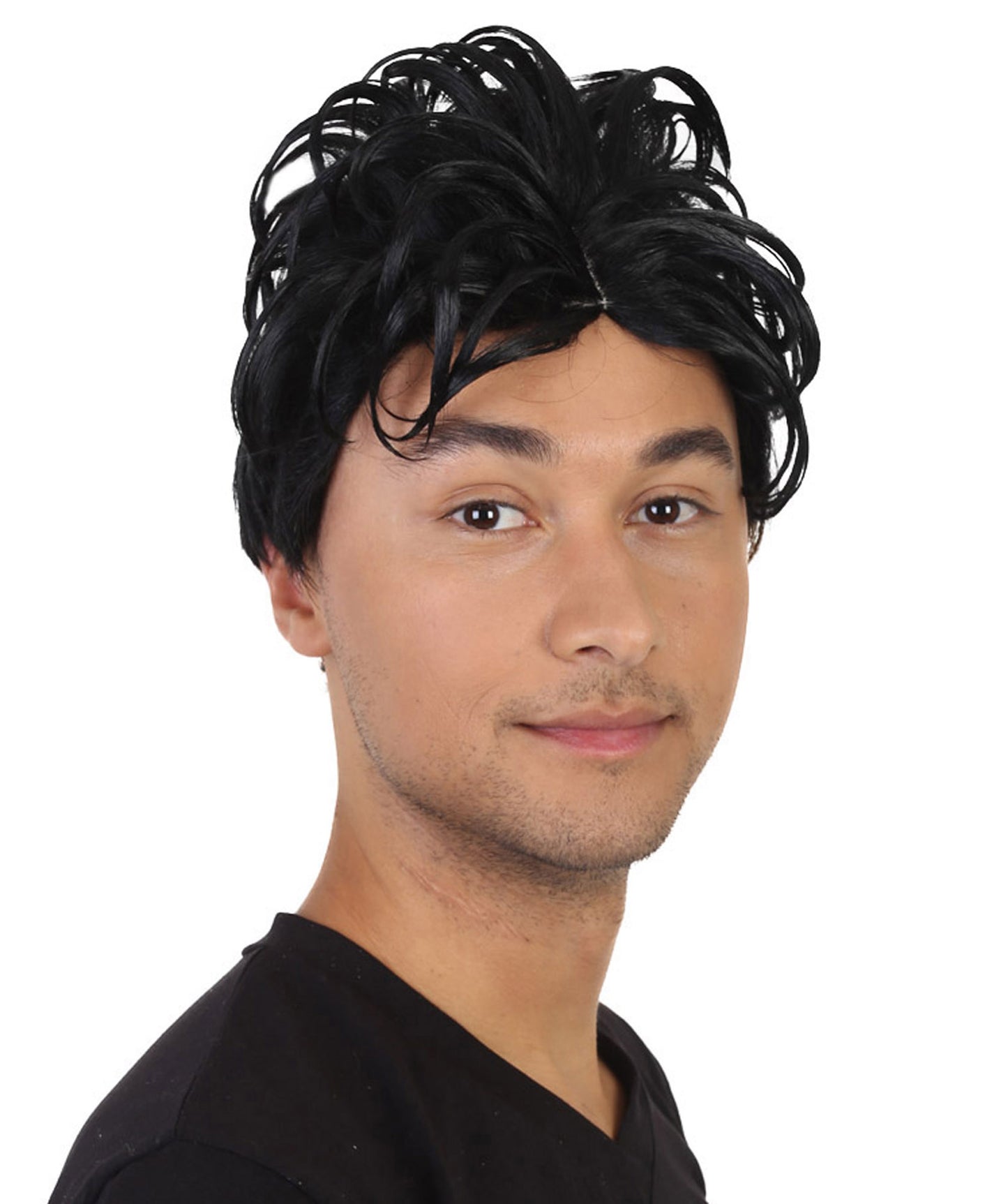 Wigs2you ハロウィンパーティープレミアム メンズ H-630 プリンスウィッグ ブラックカラー