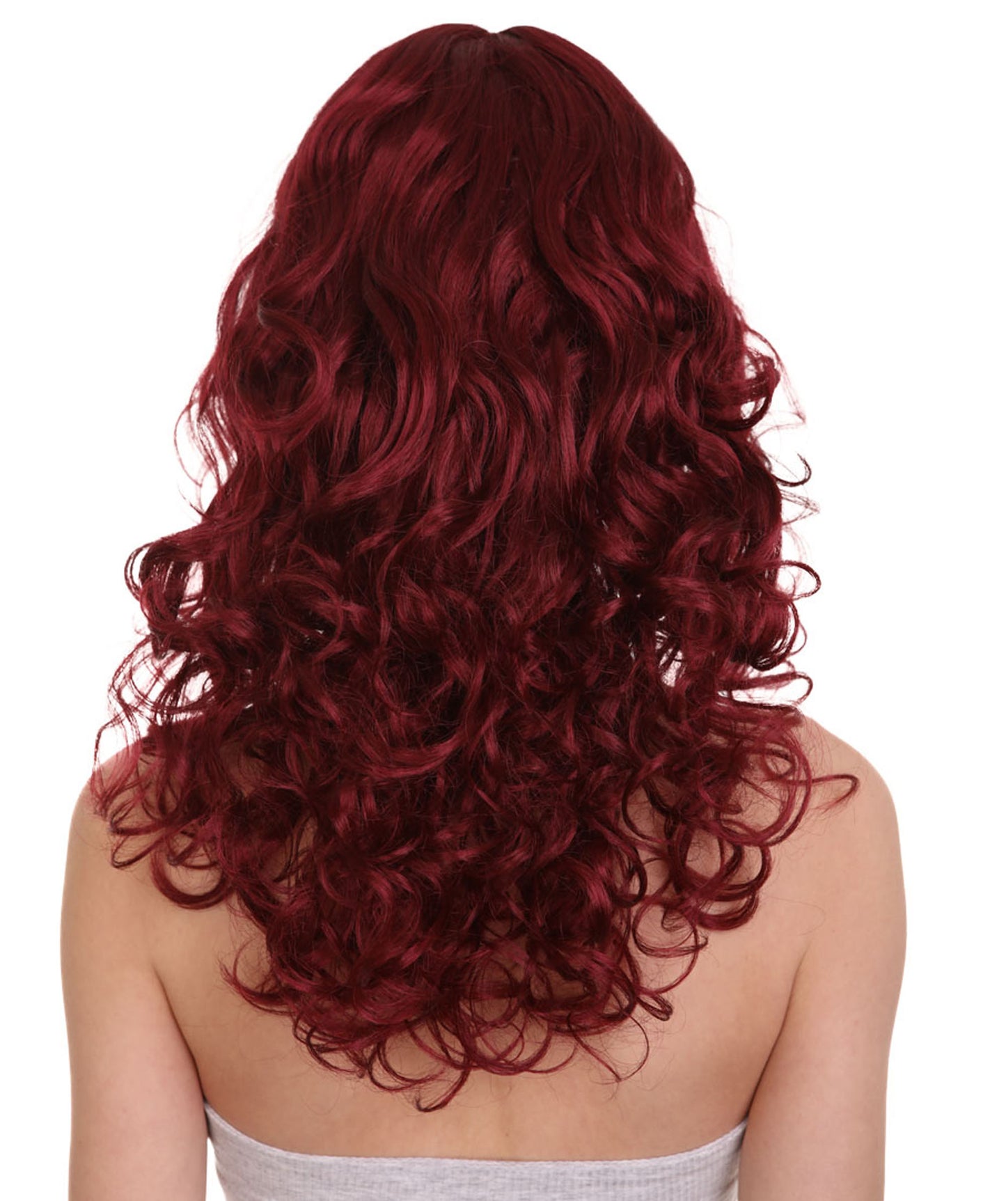 Wigs2you ハロウィンパーティー プレミアム レディース H-995 着用しやすい ベラウィッグ バーガンディカラー