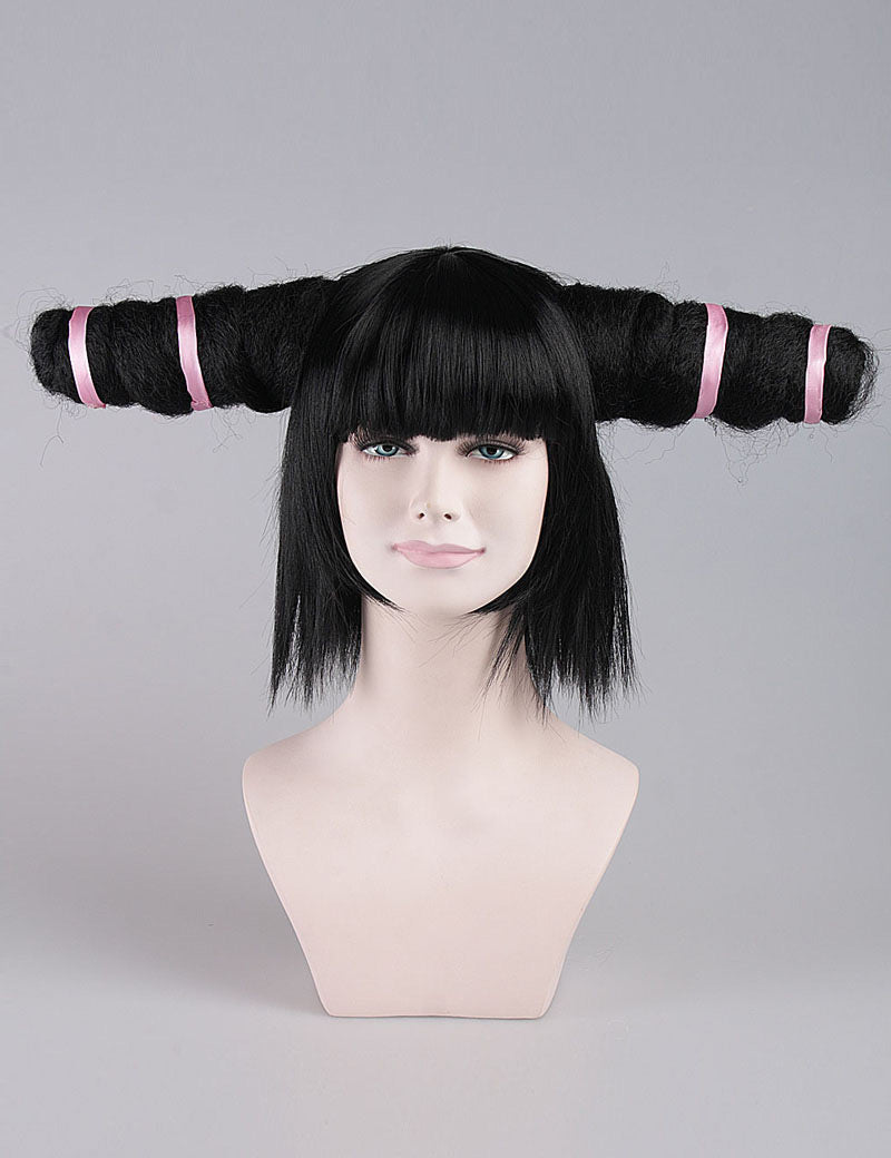 黒い魔女婦人用かつら|恐怖怪物コスプレ・ハロウィンかつら|割増空気を通すCaplessなキャップH-380