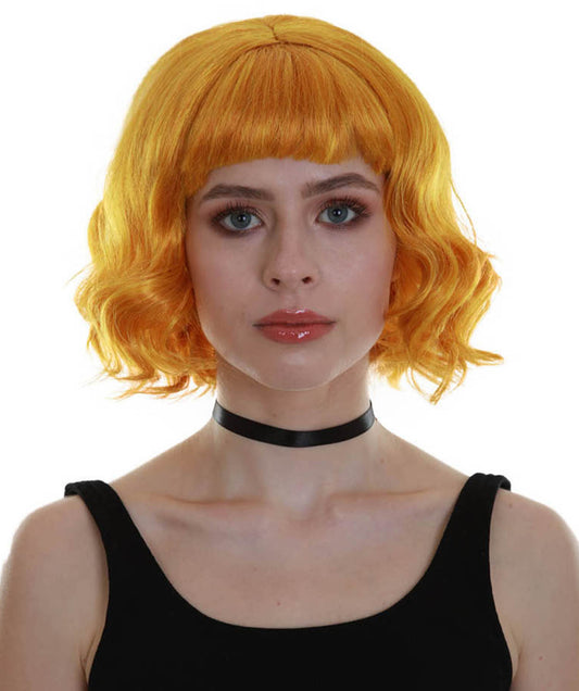 ハロウィンパーティープレミアム レディース H-5348 ゴールド ウェービー ショルダーレングス トレンディ レイ・オブ・ライトウィッグ