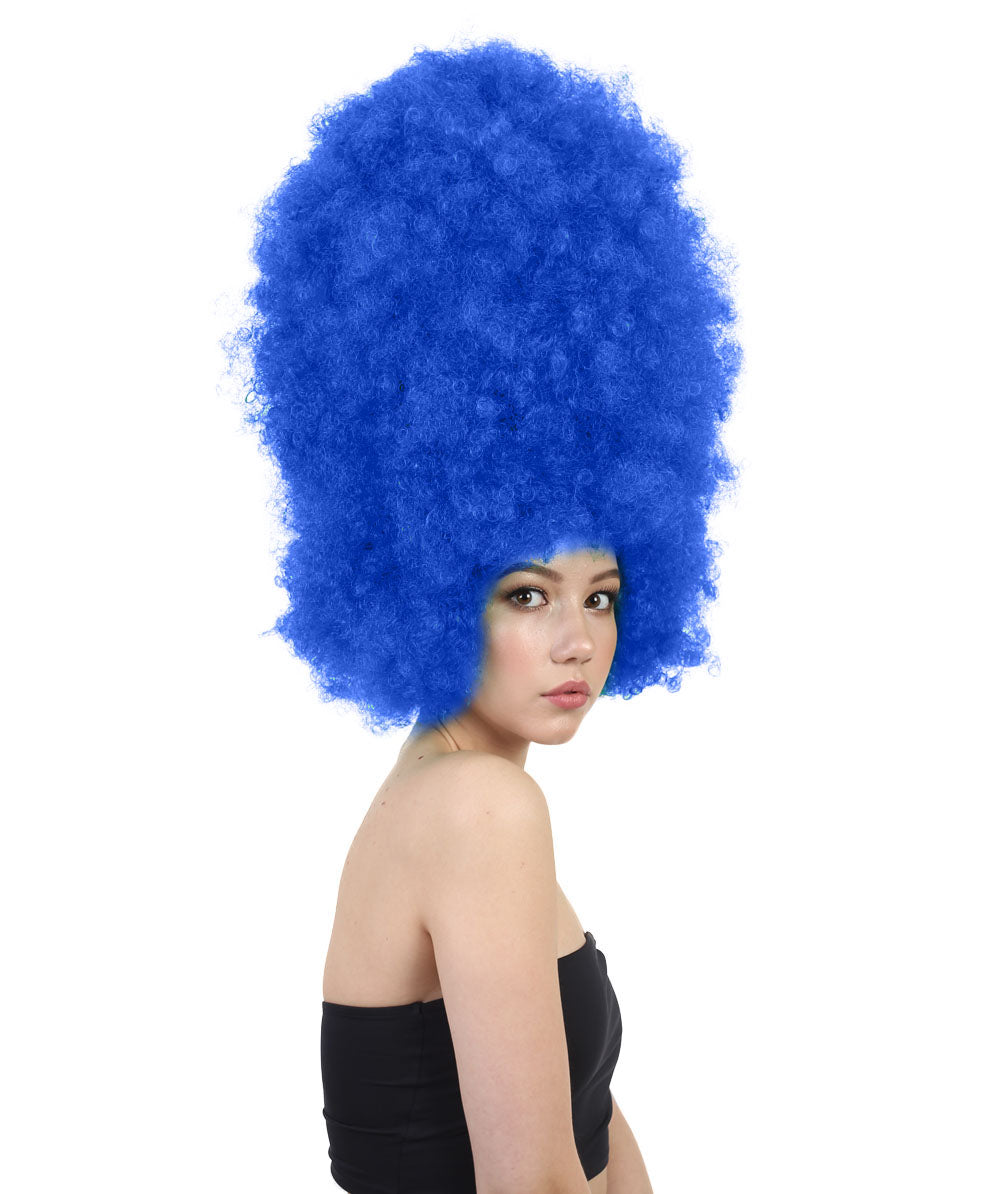 Wigs2youハロウィンパーティープレミアムレディースH-2005 着けやすい 非常に快適 スーパーサイズジャンボダークブルーアフロウィッグ