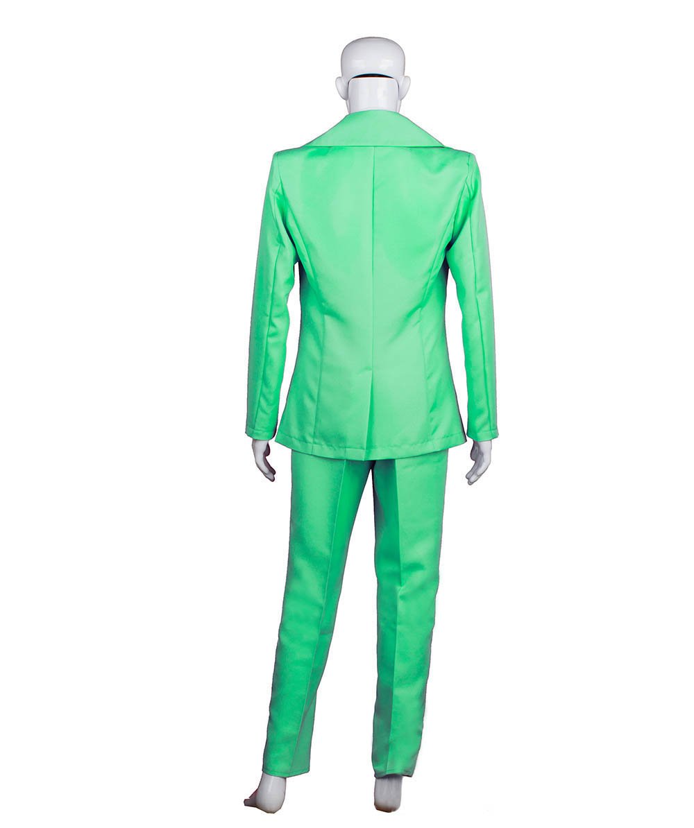 男性用 JCP-002_6 70'sロックスター スーツ コスチューム ディッキーとタイ付き プレミアム ライトグリーン ハロウィンコスチューム