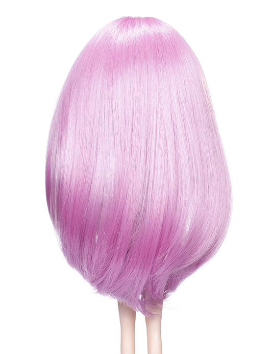 額に逆立つバングの自然なウェーブスタイルの人形のウィッグ B-119、"V"のシンボルのような外見