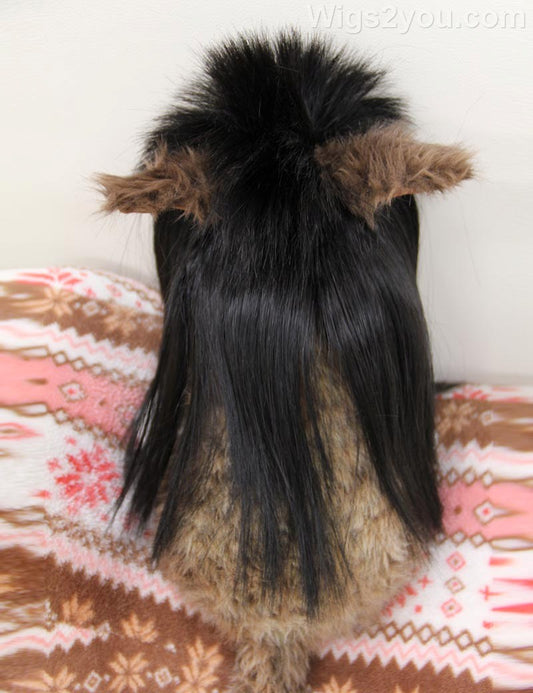 ペットウィッグ P-029 ブラック かわいらしいペットのための毎日の楽しみのためのウィッグ