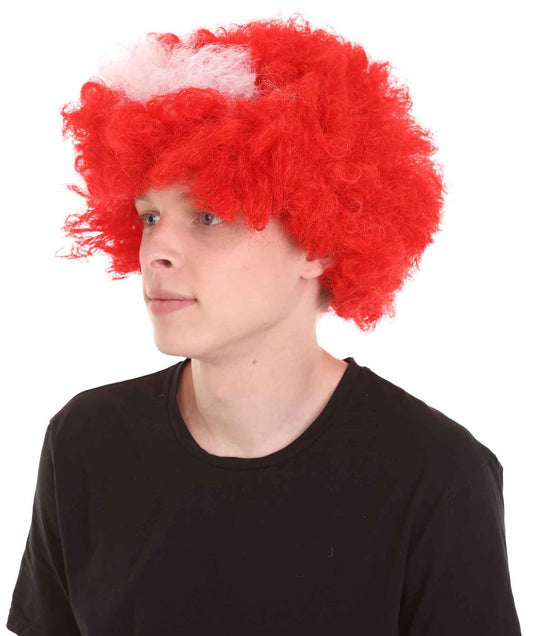 ハロウィーンパーティープレミアムメンズH-3757 デンマークアフロウィッグ