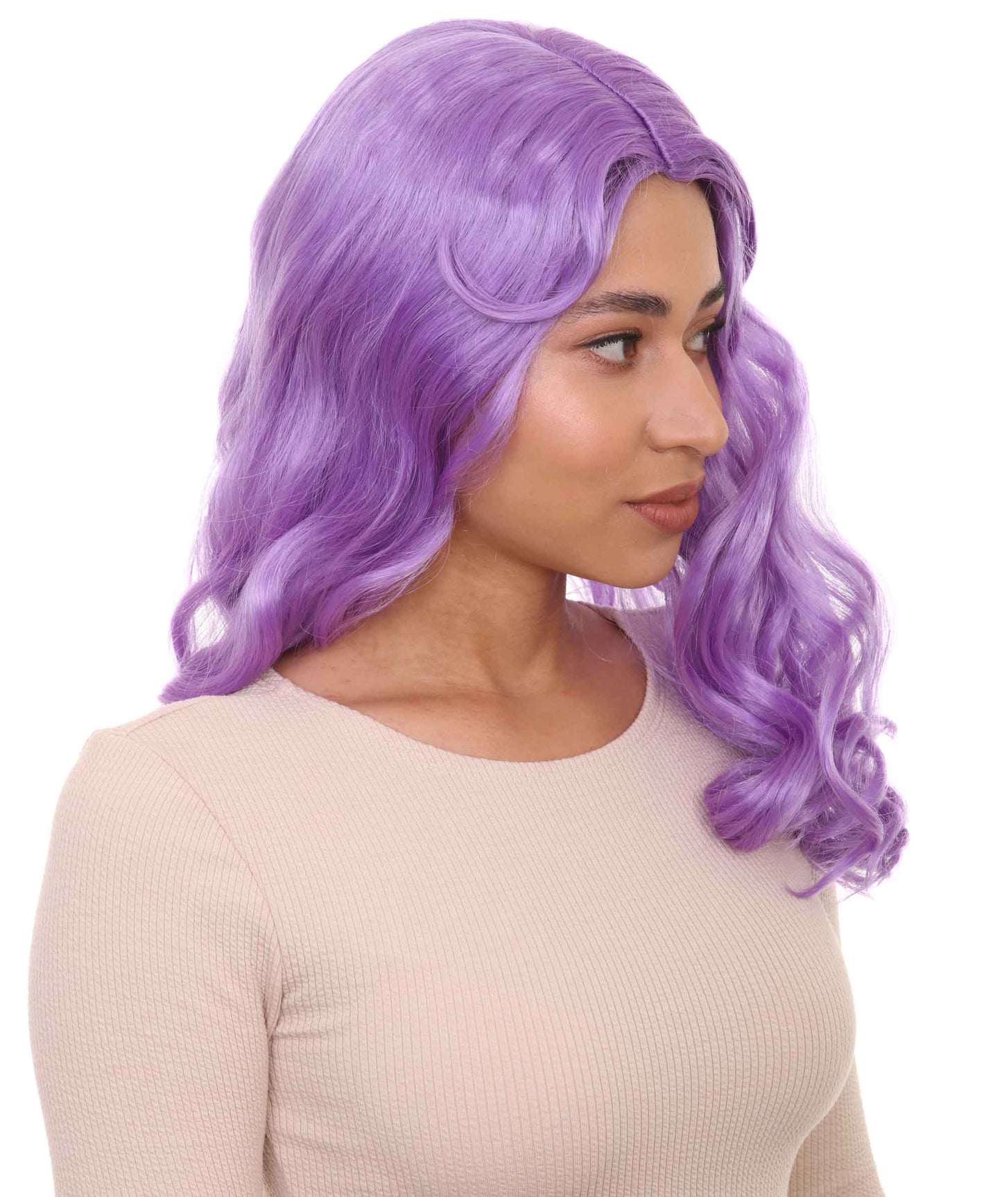 Wigs2you ハロウィンパーティープレミアム レディース H-1090 アリスウィッグ 鏡の国のアリス ライラック色