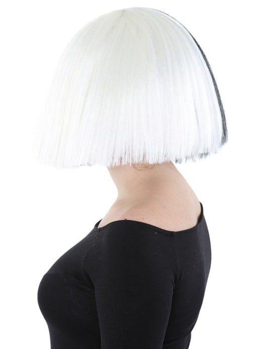 爆発音をもつ白黒の割れた染料ボブ|複数の色&スタイル・オプション| HPO H-532