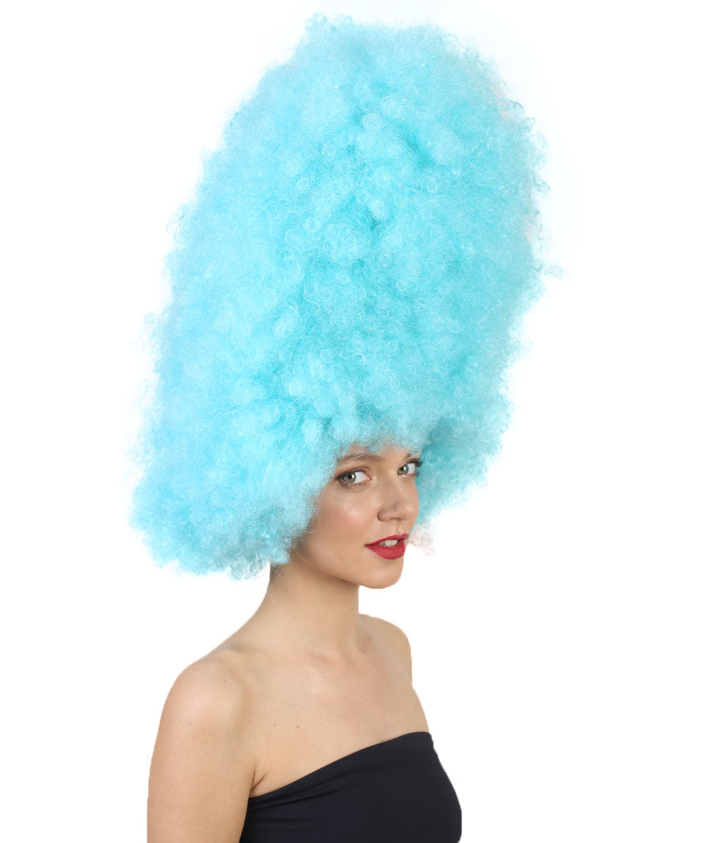 Wigs2youハロウィンパーティープレミアムレディースH-2003 着けやすい 非常に快適 スーパーサイズジャンボライトブルーアフロウィッグ