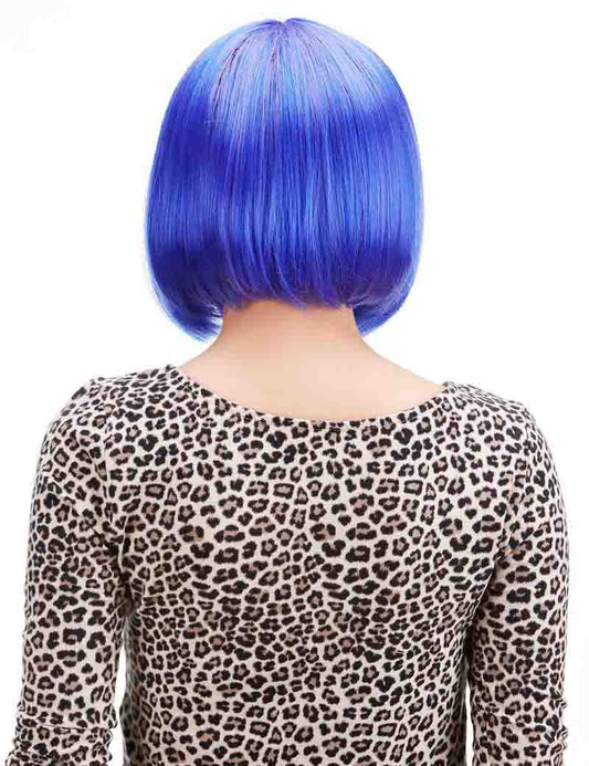 ショートボブスタイルウィッグ★パッツン前髪で目力アップ。ウィッグネット付き。PTB-005