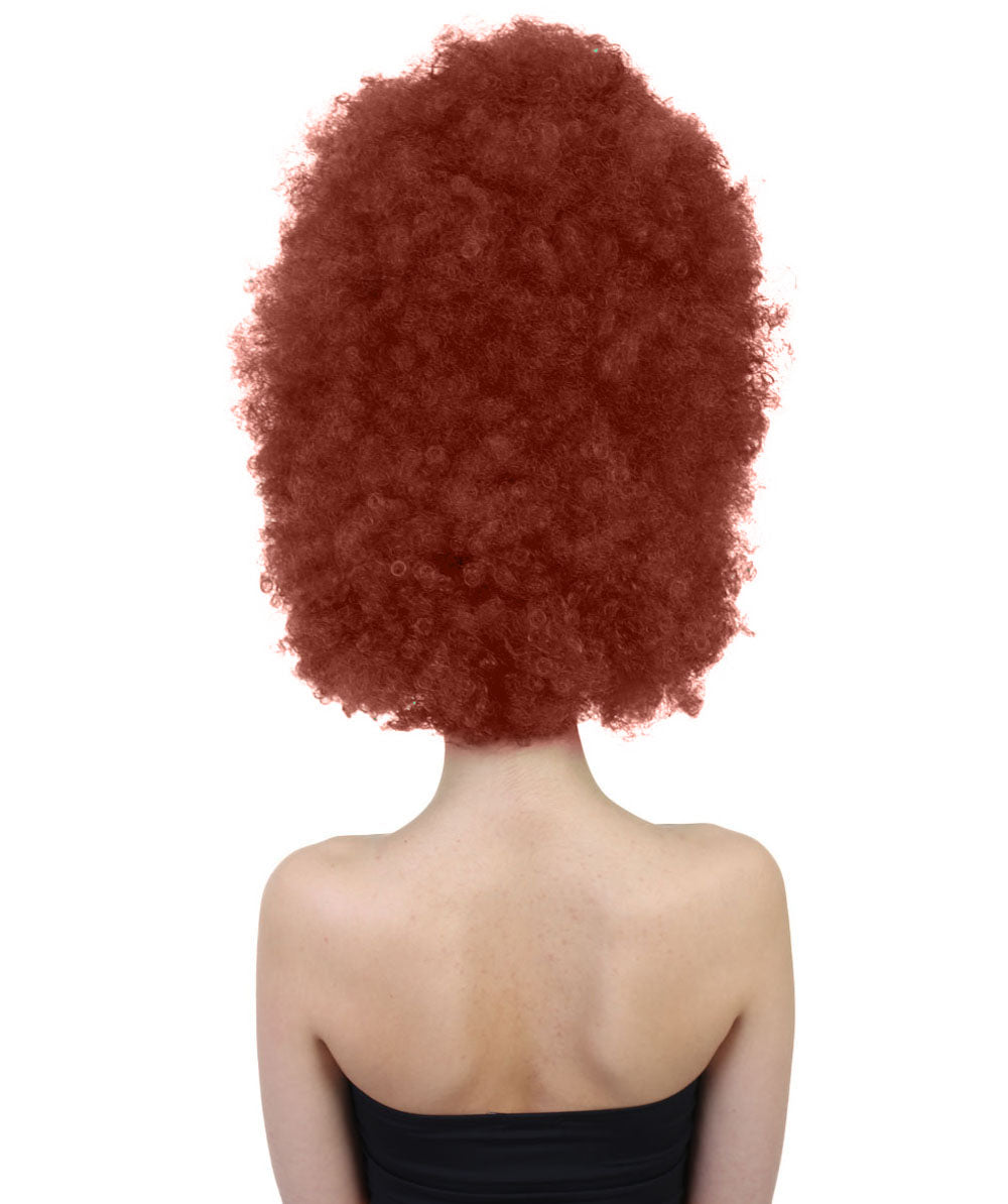 Wigs2you ハロウィンパーティ プレミアムレディース H-2018 着用しやすい 超巨大 ダークオーバーン アフロウィッグ 最高の華やかさのための