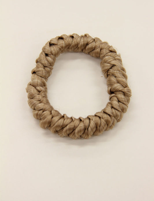 女性 W-8227 のおしゃれなアッシュブロンド スタイリッシュな三つ編みヘアアクセサリー タイ付き 合成繊維