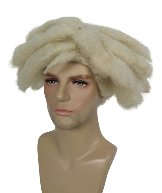 メンズ H-6139 アニメホラー映画キャラクター ホワイト コスプレウィッグ ハロウィンに最適 難燃性合成繊維