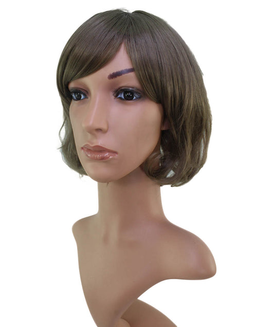 耐熱商品W-795 重めのパッツン+外はねスタイル☆ウィッグネット付き。