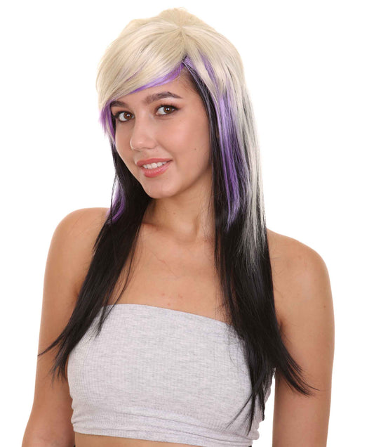 HPO ロングスパイキーヴァンパイアウィッグ H-2639 ソフト合成繊維 髪の変身 女性のウィッグの美しさとその利点