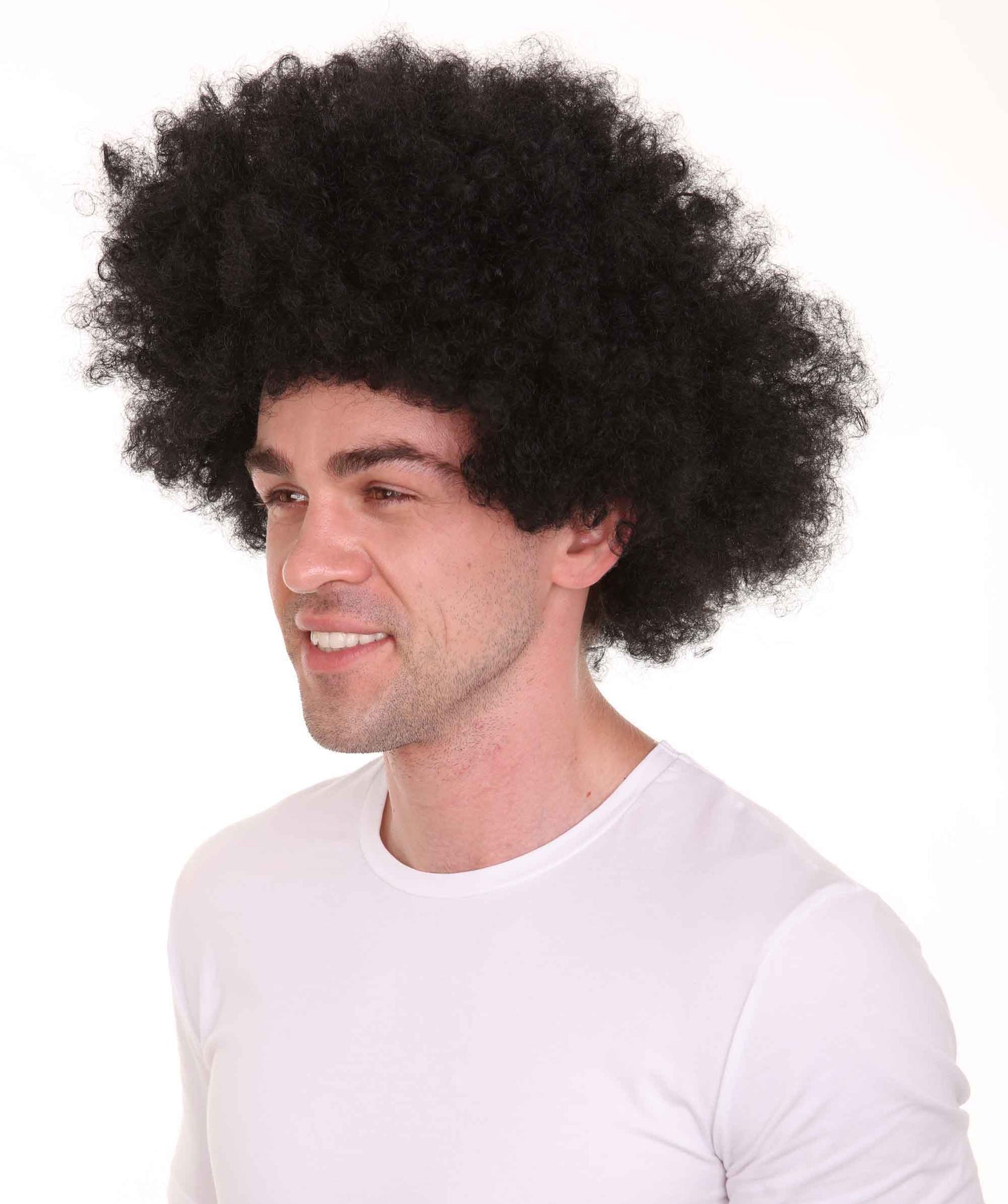 Wigs2you ハロウィンパーティープレミアム メンズ H-601 スーパーアフロウィッグ ブラック