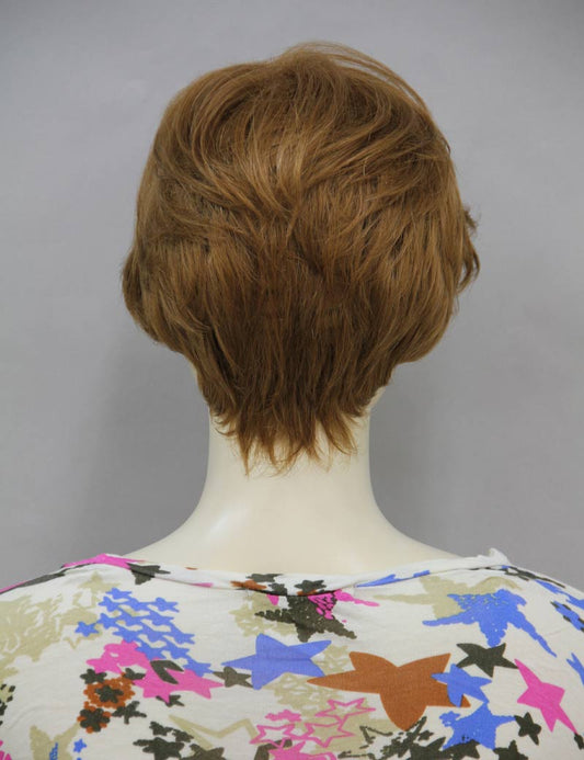 人毛と耐熱ファイバーのミックス | シルエットが綺麗なショートスタイル | ウィッグネット付き HHB-051