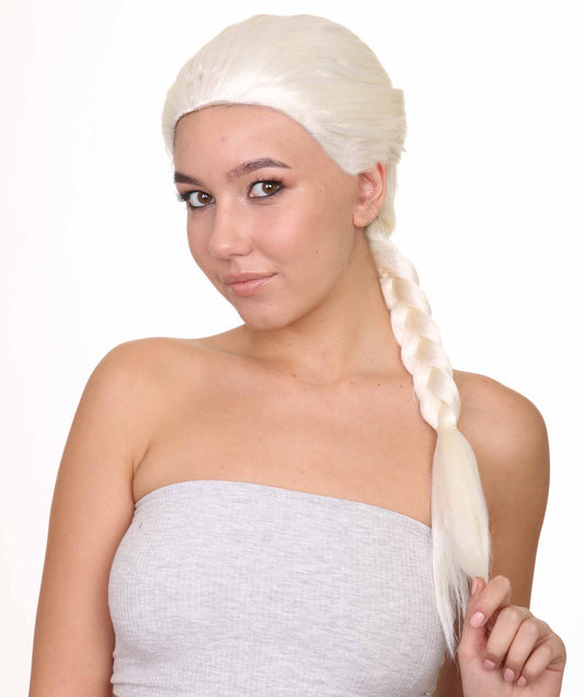 プリンセスエルサウィッグ H-2593 ソフト合成繊維 女性らしい魅力 美しいウィッグを作る芸術