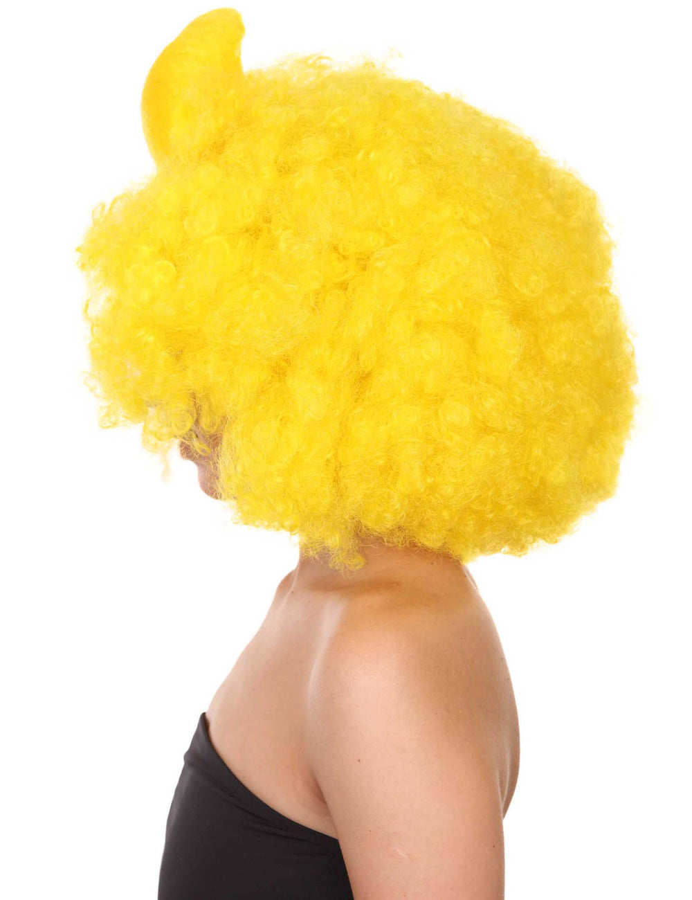 レモンウィッグ スーパーサイズジャンボコスプレハロウィンウィッグ プレミアム通気性キャップレスキャップ H-282