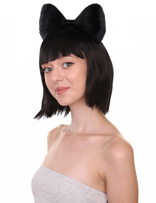 Wigs2you ハロウィンパーティープレミアムレディース H-1679 着け心地が良い とても快適 ブラック バタフライウィッグ