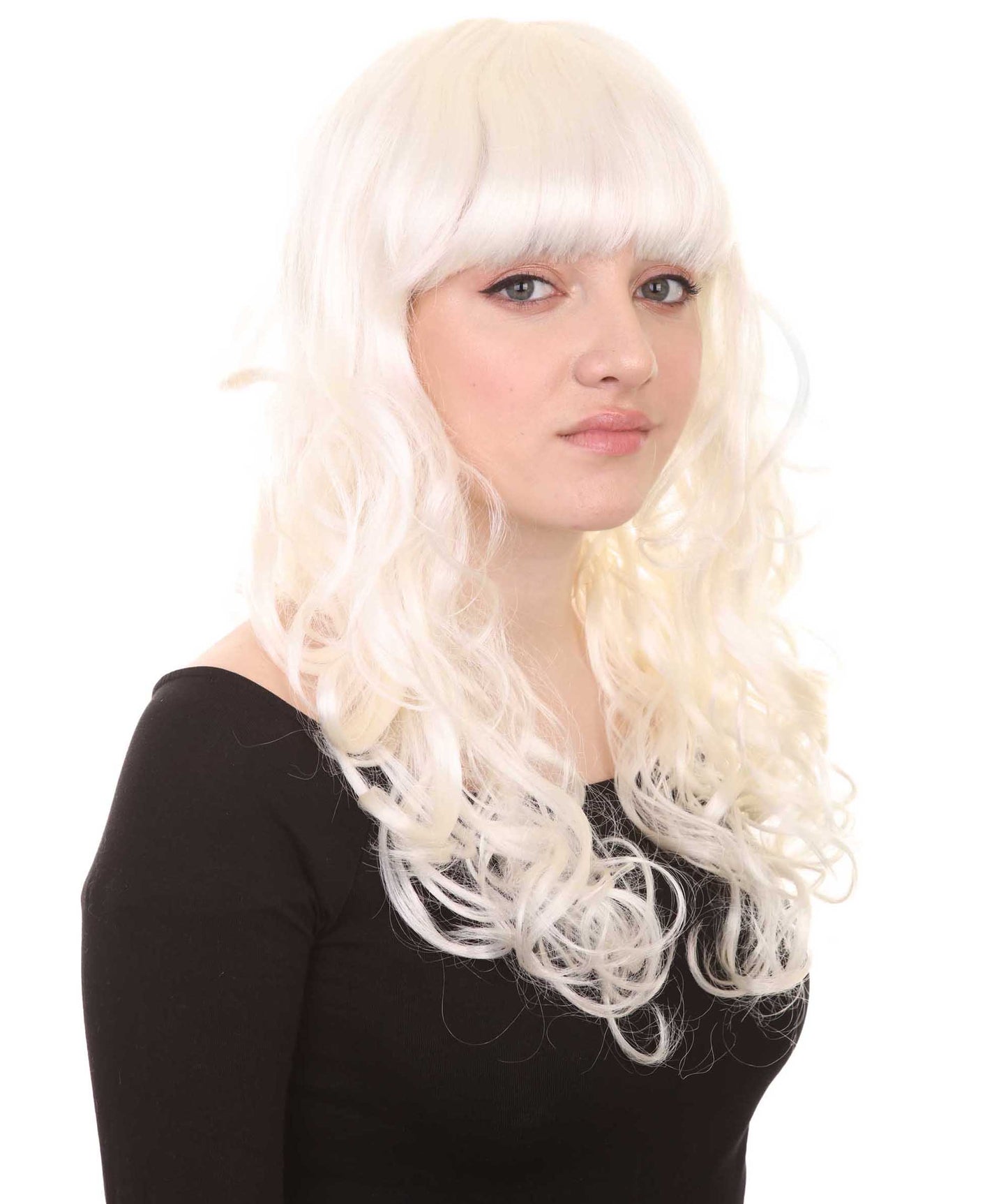 Wigs2you ハロウィンパーティープレミアム H-829 バットマン 女性ジョーカーウィッグ ホワイト色