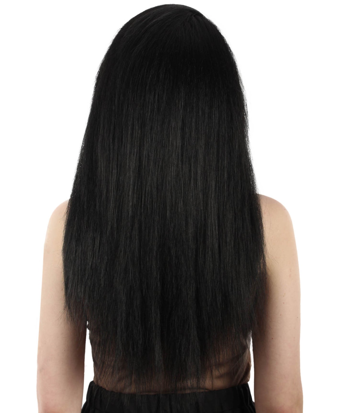 女性用ロングストレートサイドパートコスプレウィッグ ブラック H-5220_14 ファンシースタイル プレミアムハロウィンパーティーウィッグコレクション