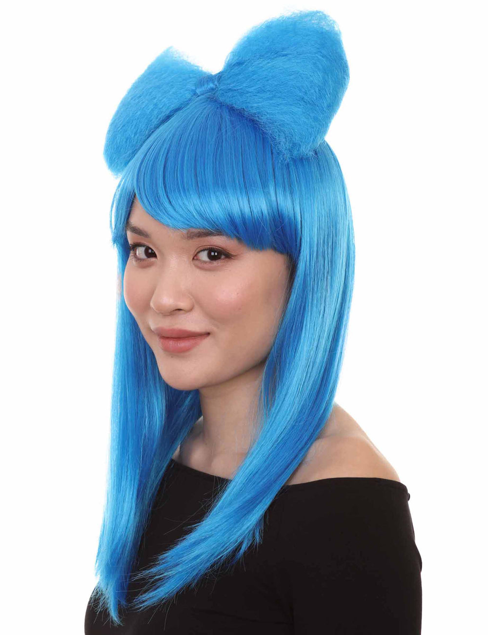 Wigs2you ハロウィンパーティープレミアムレディース H-1614 着用が簡単 とても快適 ブルー ロング バタフライウィッグ