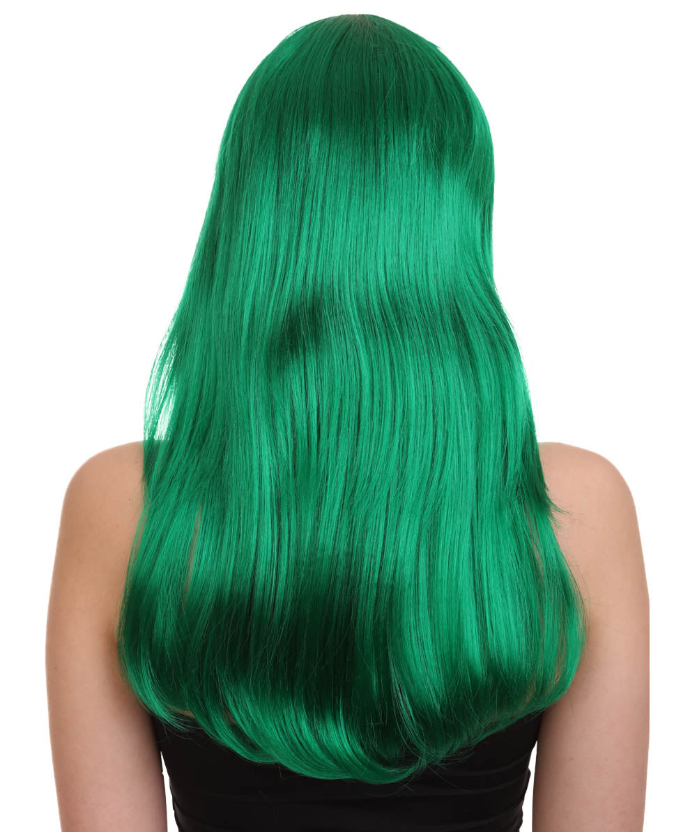 Wigs2you ハロウィン パーティー プレミアム レディース H-1044 とても快適なグラマー グリーン ウィッグ ダークグリーン色