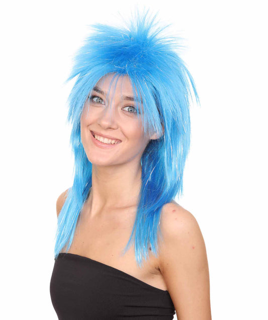 ブルーロッキンディーバ ティンセル レディースウィッグ H-2808 ムービーキャラクター ラグジュアリーコスプレ ハロウィンウィッグ