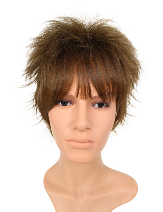 メンズウィッグ | 簡単にボリュームアップ | 薄毛対策 に最適 | 耐熱商品 | ウィッグネット付き WM-035