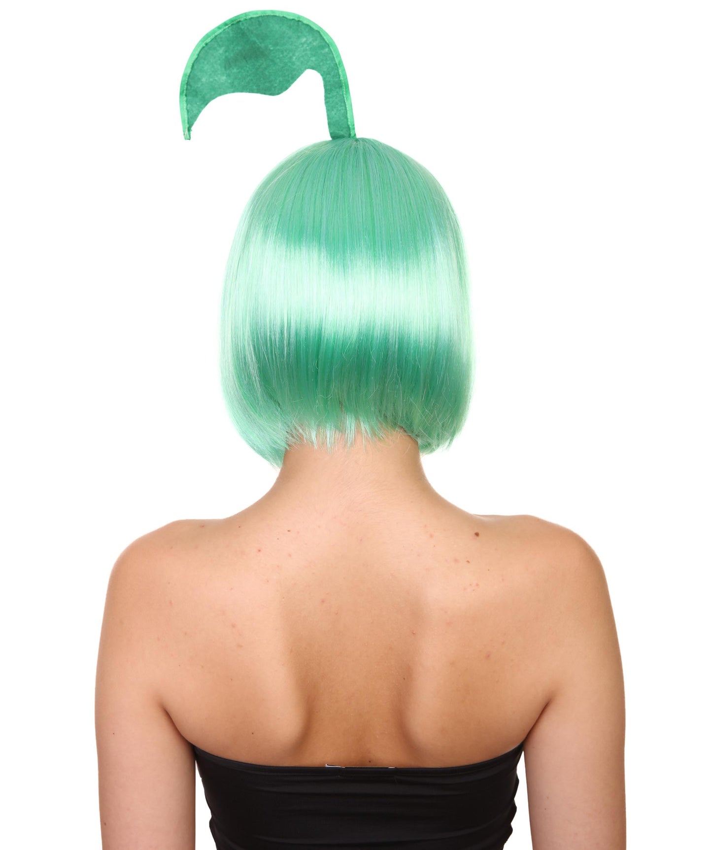 Wigs2youハロウィンパーティープレミアムレディースH-1940 美しい見た目のコスプレウィッグ ポケモンチコリータ グリーンカラー