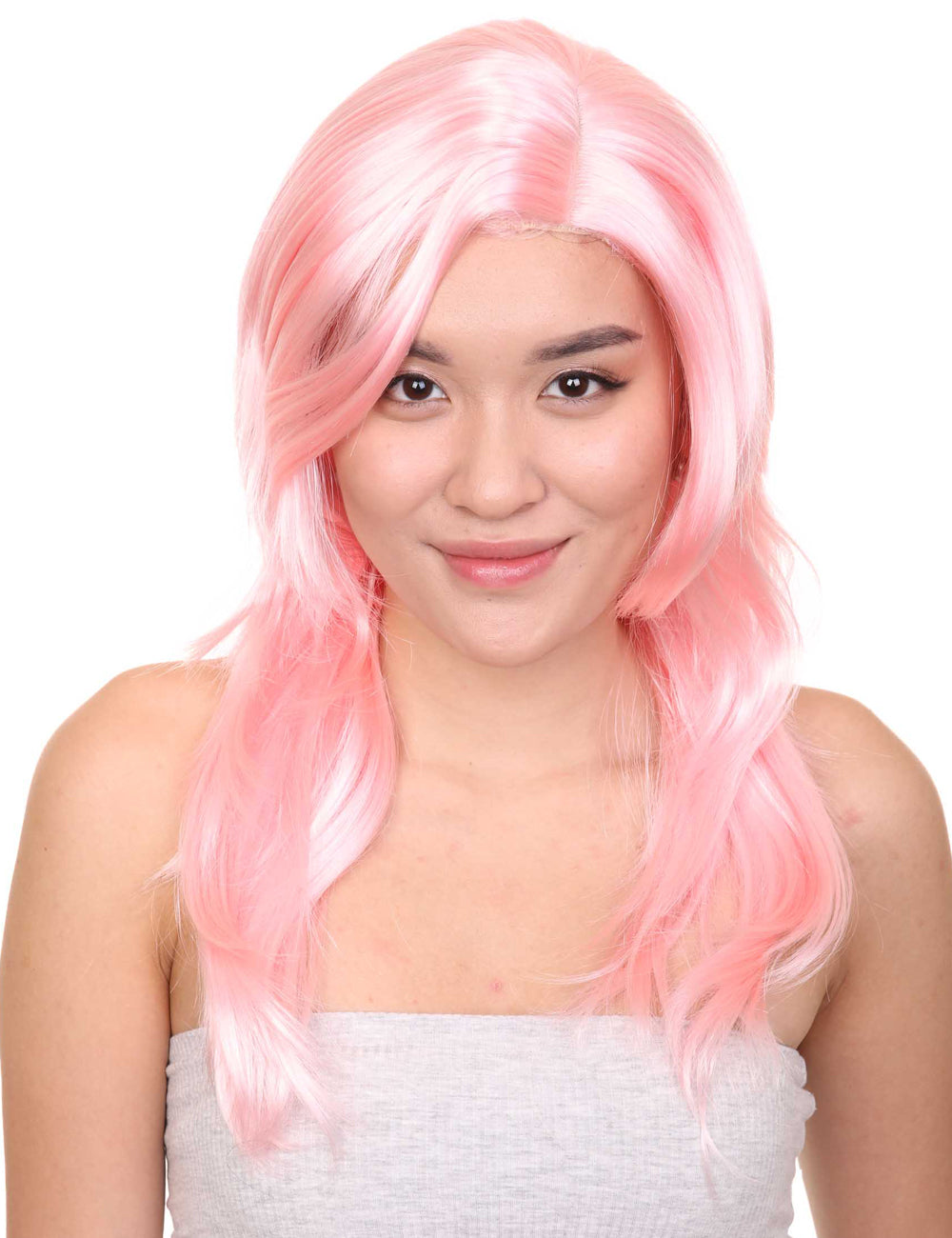 Wigs2you ハロウィンパーティープレミアム H-944 3レイヤーのパーティーガールウィッグ ソフトピンク色