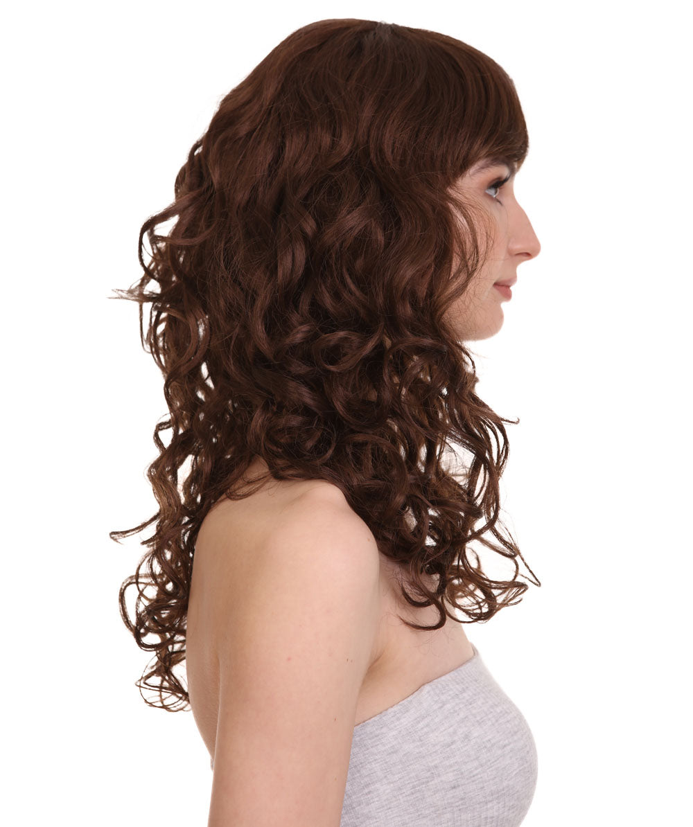 Wigs2you ハロウィンパーティー プレミアム レディース H-1023 着用しやすい ベラウィッグ ブラウン色