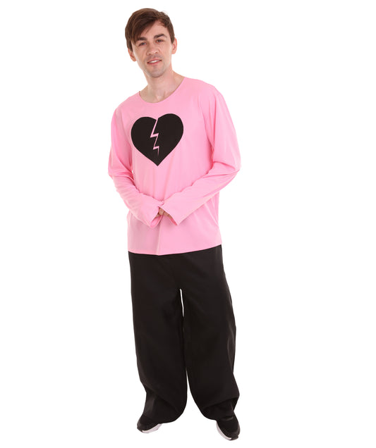 大人向け男性用 JCO-170_5 マイハートイズブロークン ロングスリーブ ピンク ハロウィン コスチューム コレクション