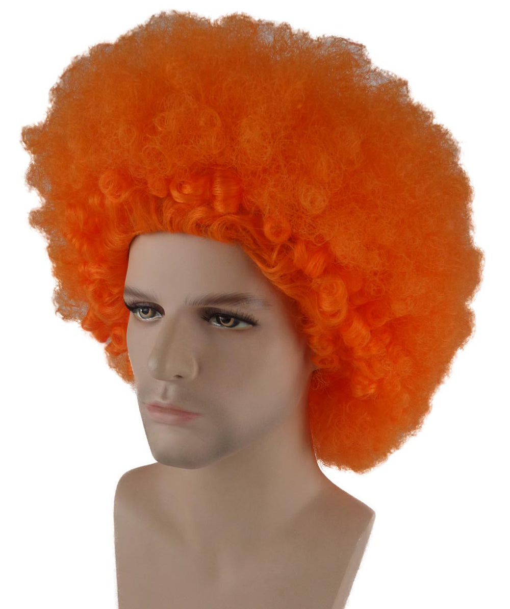 Wigs2you ハロウィンパーティープレミアム メンズ H-652 スーパーアフロウィッグ オレンジ色