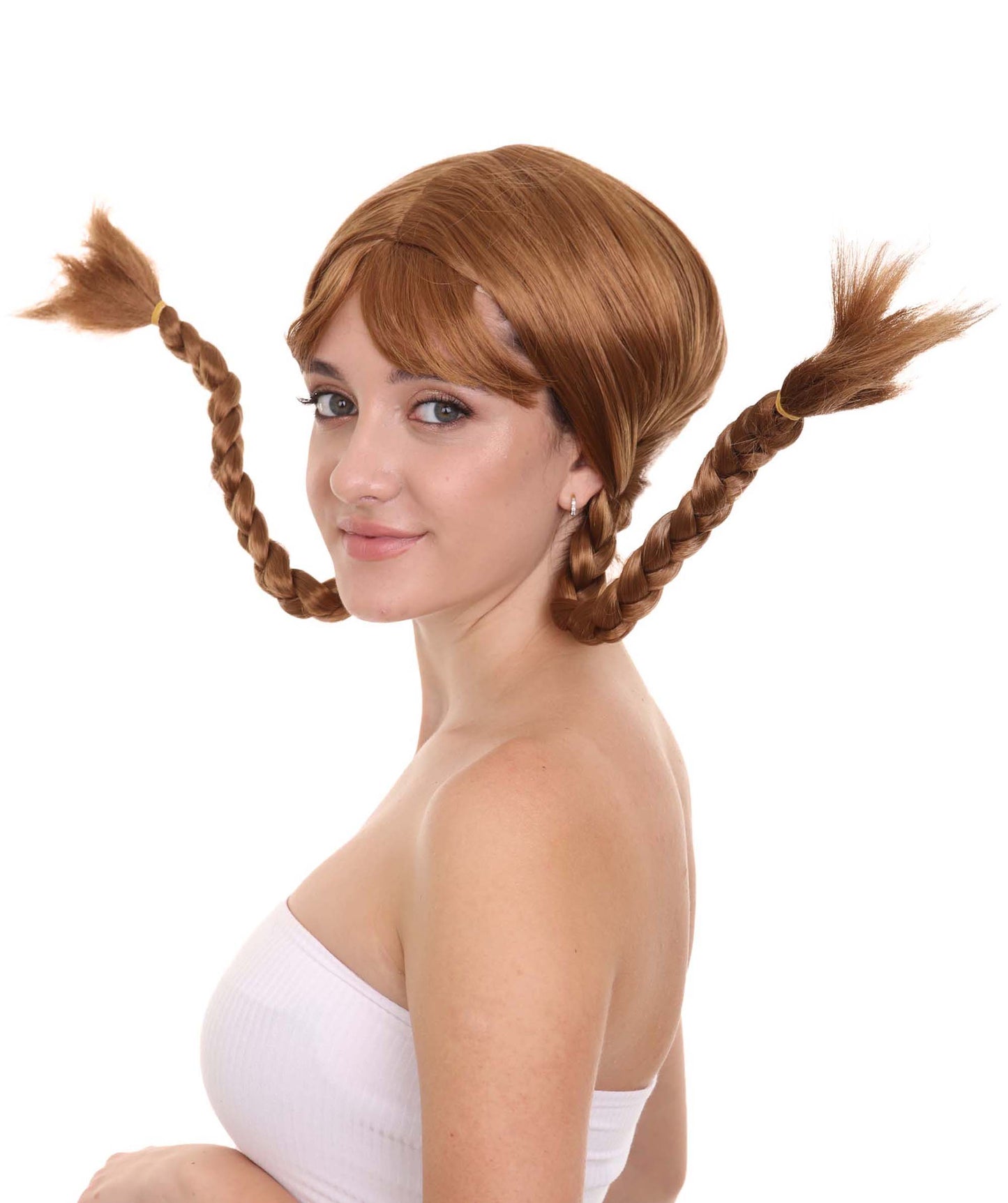 ハロウィンパーティープレミアム H-2660 ロング編みウィッグ ソフト合成繊維 脱毛を超えて 女性のためのウィッグの力強い物語