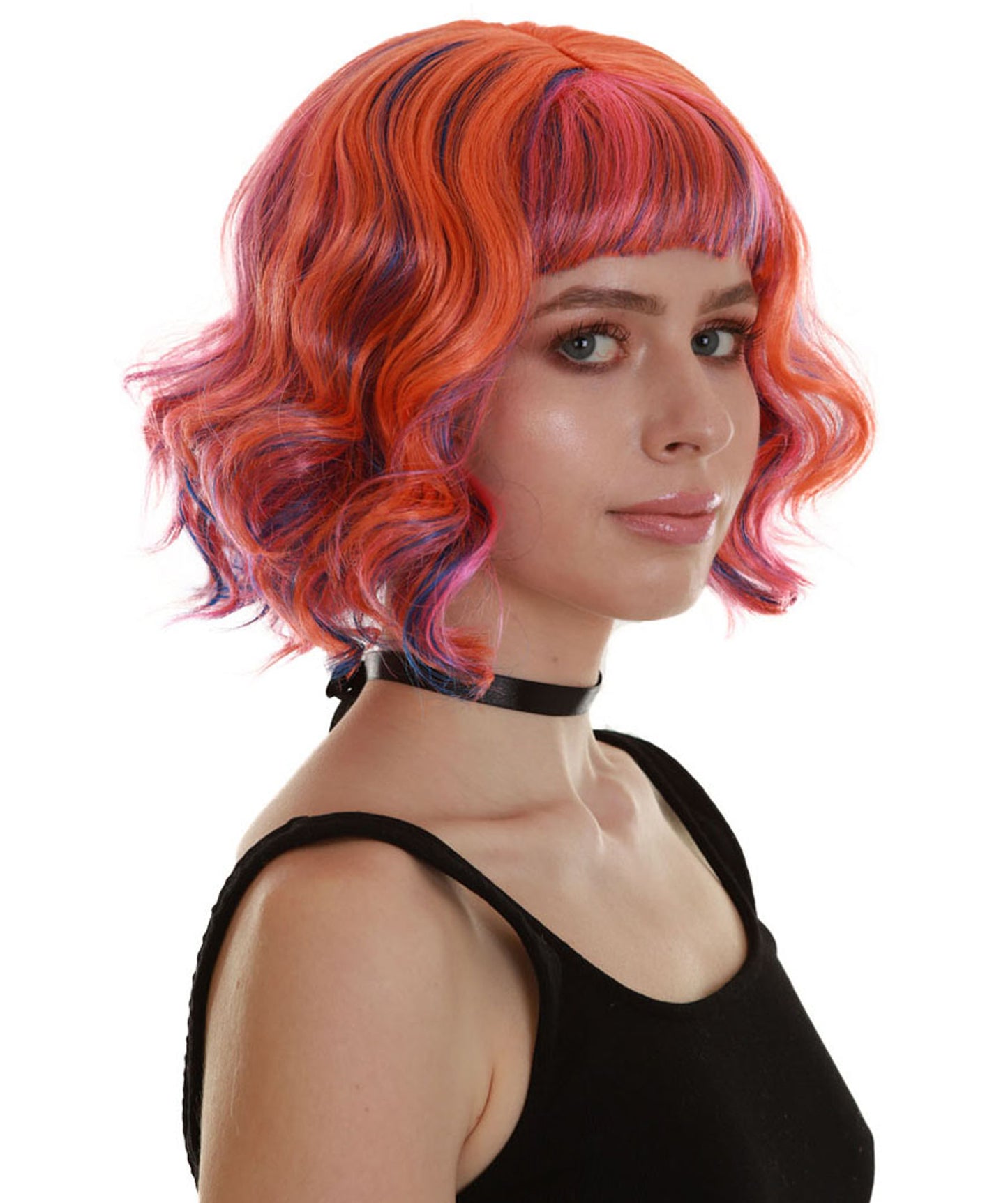 レイ・オブ・ライト ハロウィンパーティープレミアム レディース H-5268 ピンク ウェービー トレンディ レイ・オブ・ライト ウィッグ