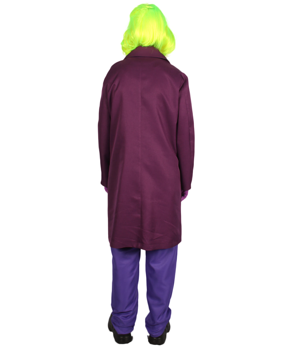 男性 JCP-132 のデラックスクラウンシアトリカルスーツコスチューム マルチカラーハロウィンコスチューム