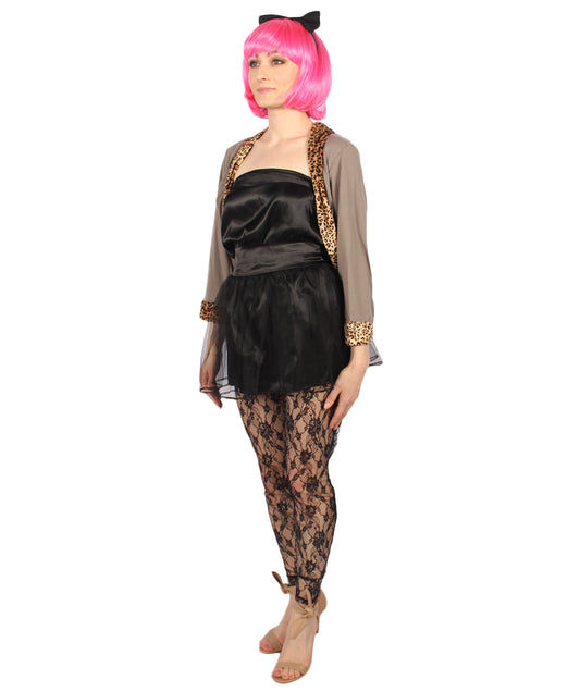 女性 JCO-432 のワイルド80年代コスチューム マルチカラーコスプレコスチューム