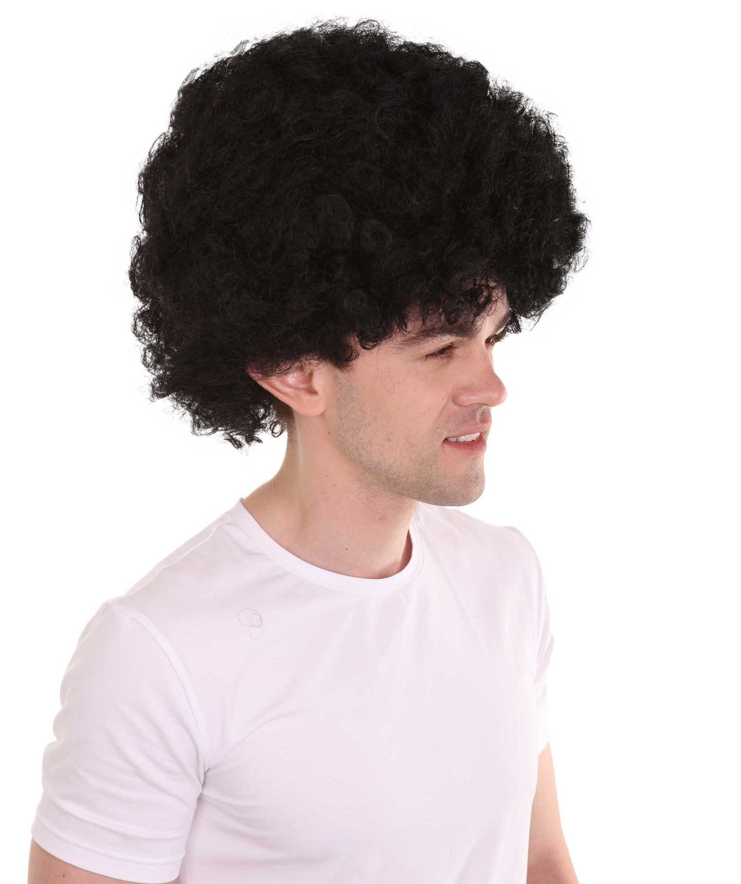 男性用 ブラック アフロ ウィッグ H-2457 ハロウィンパーティー に最適