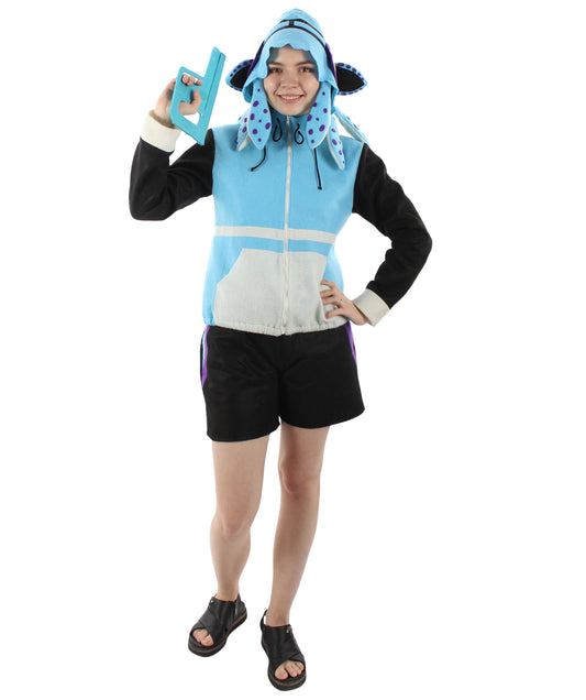 女性 JCP-236 のゲーミングコスチューム ブルー コスプレ コスチューム