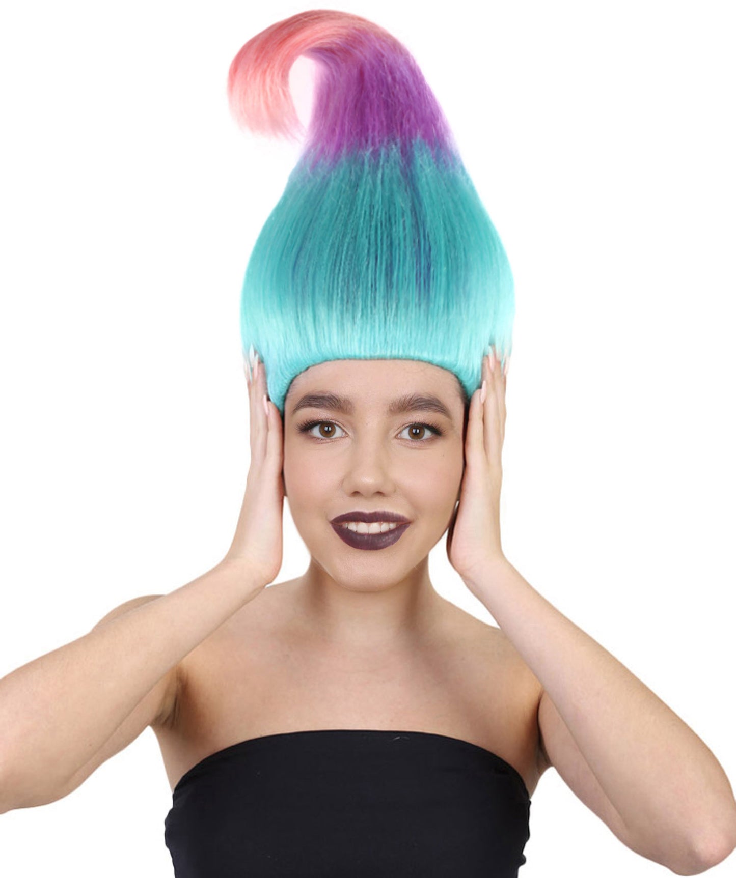 Wigs2you ハロウィンパーティープレミアムレディース H-597 トロールウィッグ トリカラー