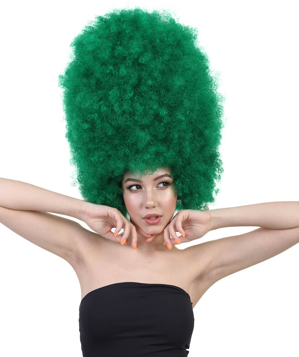 Wigs2youハロウィンパーティープレミアムレディースH-2002 着けやすい 非常に快適 スーパーサイズジャンボダークグリーンアフロウィッグ